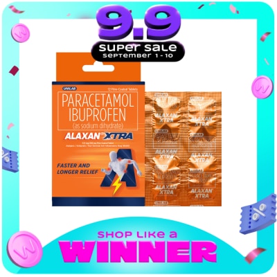 ALAXAN - ALAXAN XTRA 200/325mg 12 Film Coated Tablet image
