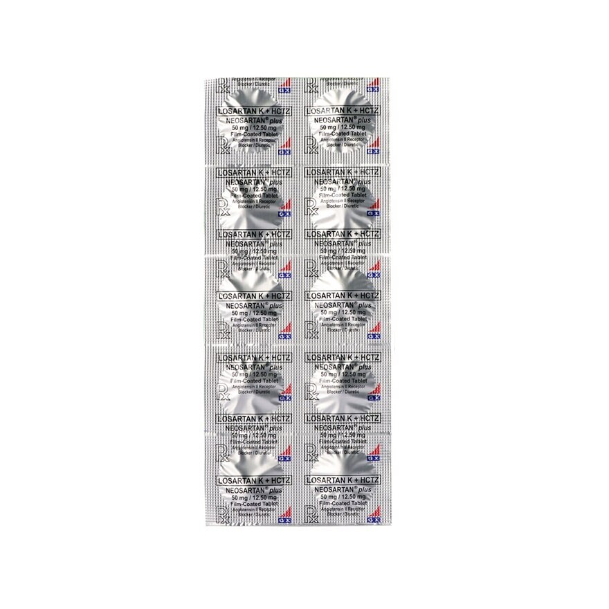 NEOSARTAN Plus 50mg / 12.50mg Film Coated Tablet Sold Per Piece [PRESCRIPTION REQUIRED]