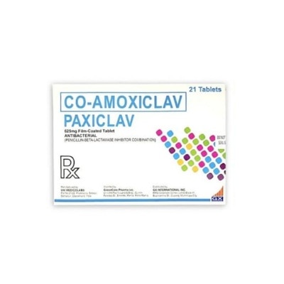 PAXICLAV - PAXICLAV 625mg Film Coated Tablet Sold Per Piece [PRESCRIPTION REQUIRED]
