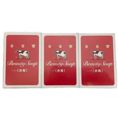 COW BRAND - COW BRAND Beauty Soap Red Box Moisturizing Face and Body Bar Bundle 90g image