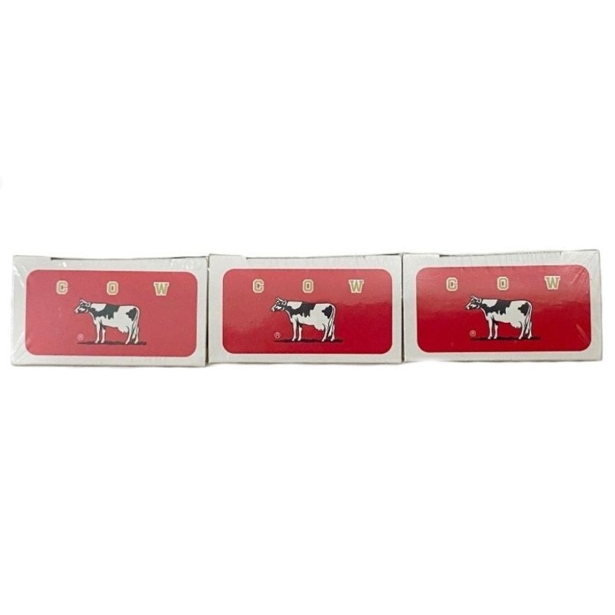 COW BRAND Beauty Soap Red Box Moisturizing Face and Body Bar Bundle 90g image