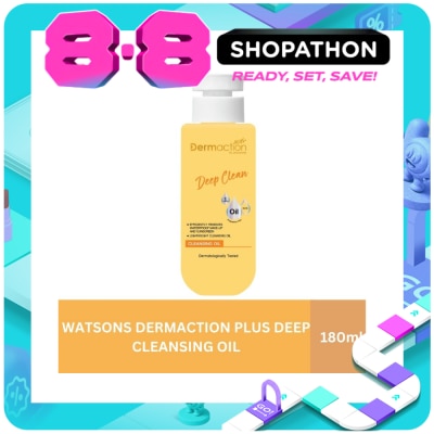 DAP BY WATSONS - WATSONS Dermaction Plus Deep Clean&nbsp;Cleansing&nbsp;Oil 180ml image