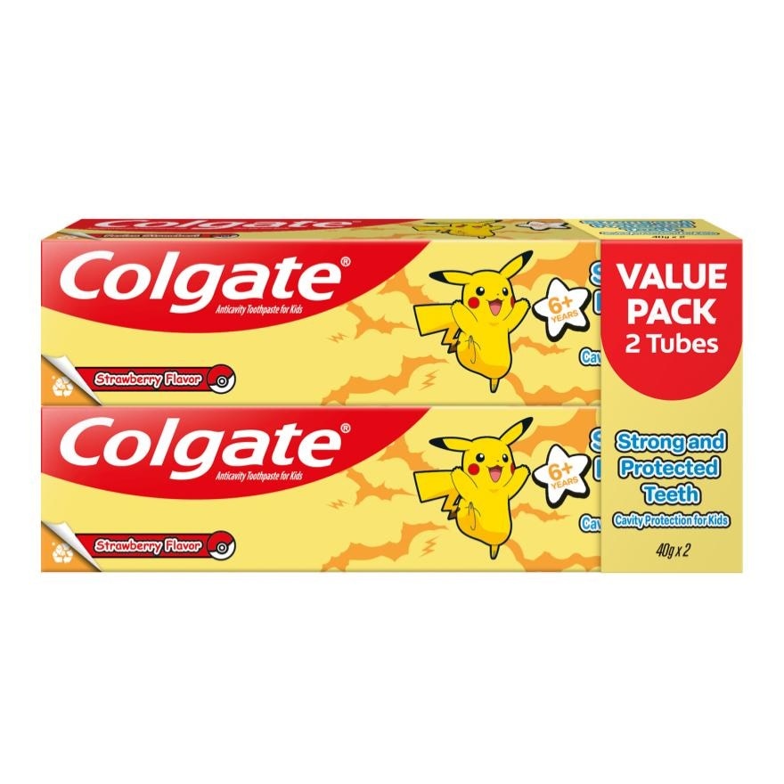 COLGATE Kids Pokemon Strawberry Flavor Twin Pack 40g image