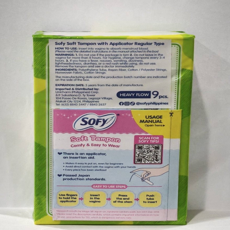 SOFY Soft Tampon Heavy Flow 9s image