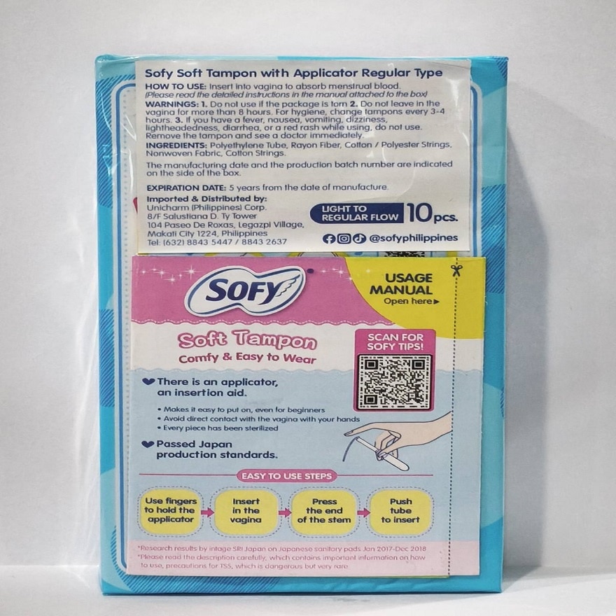 SOFY Soft Tampon Light to Regular Flow 10s image