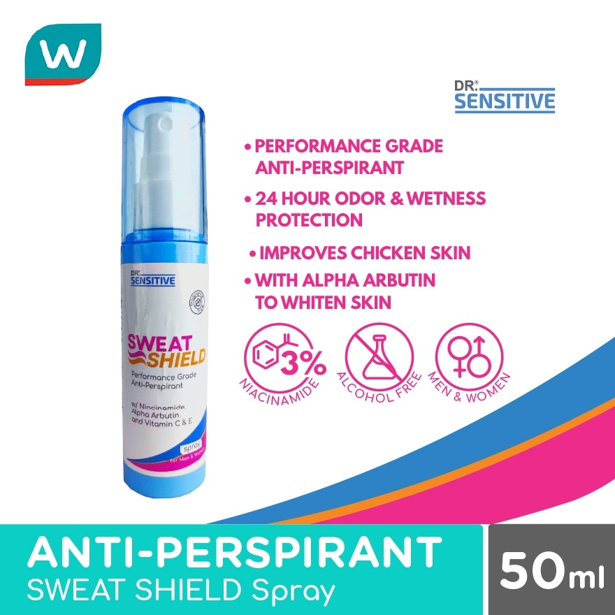 DR SENSITIVE Sweat Shield Anti Perspirant Spray 50ml