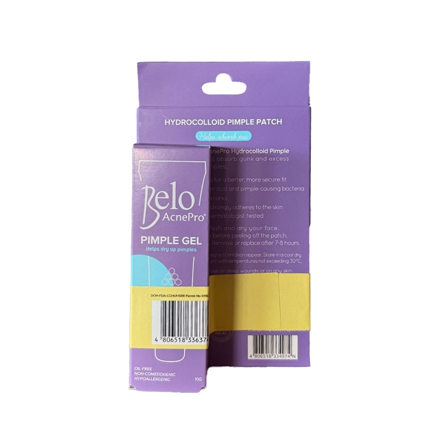 BELO AcnePro Hydrocolloid Pimple Patch 24s with Pimple Gel 10g image