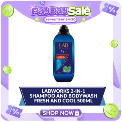 LABWORKS LABWORKS 2 IN 1 Shampoo and Bodywash Fresh and Cool 500ml image