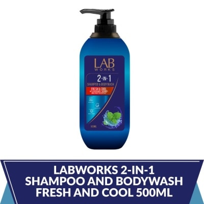 LABWORKS - LABWORKS 2-IN-1 Shampoo and Bodywash Fresh and Cool 500ml image