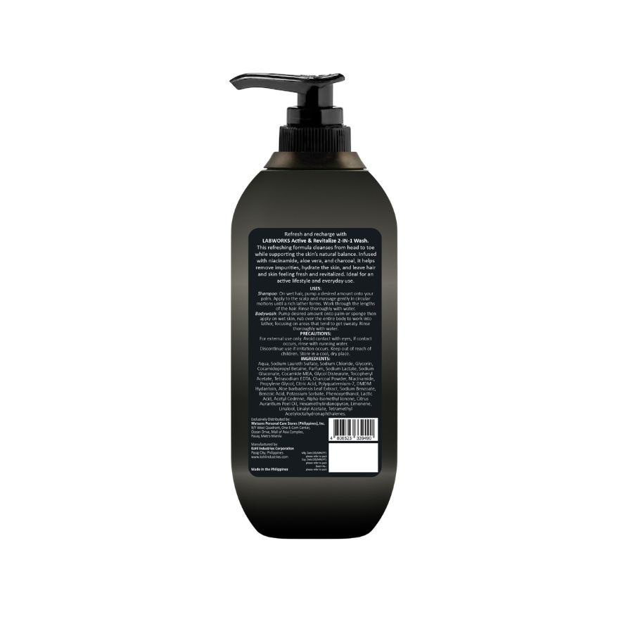 LABWORKS 2-IN-1 Shampoo and Bodywash Active and Revitalize 500ml image