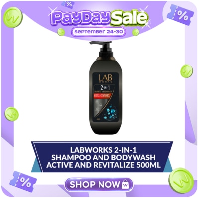 LABWORKS LABWORKS 2 IN 1 Shampoo and Bodywash Active and Revitalize 500ml image