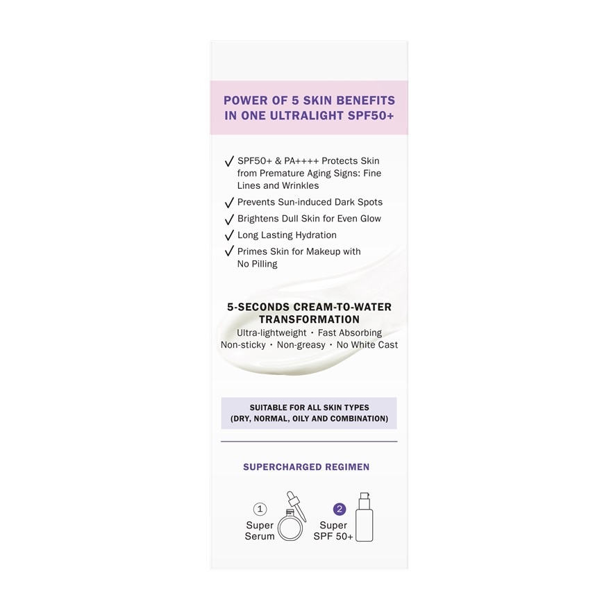 OLAY Super SPF50+ PA++++ Fluid Moisturiser 50ml