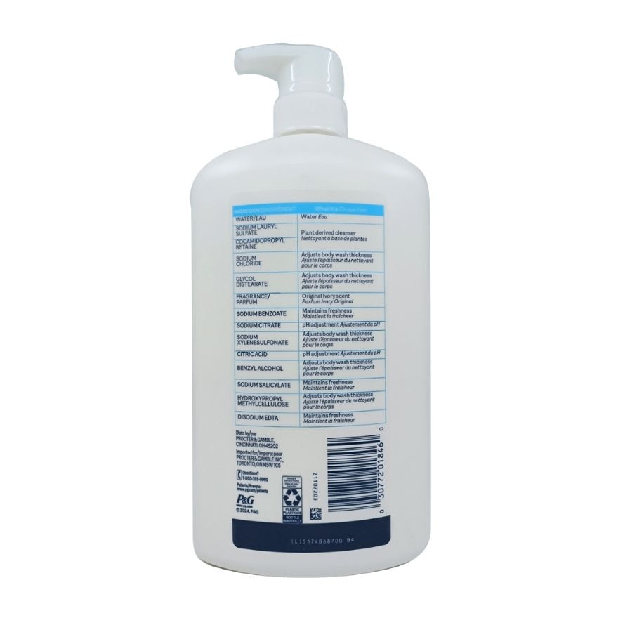 IVORY Body Wash Original Scent Pump 798ml