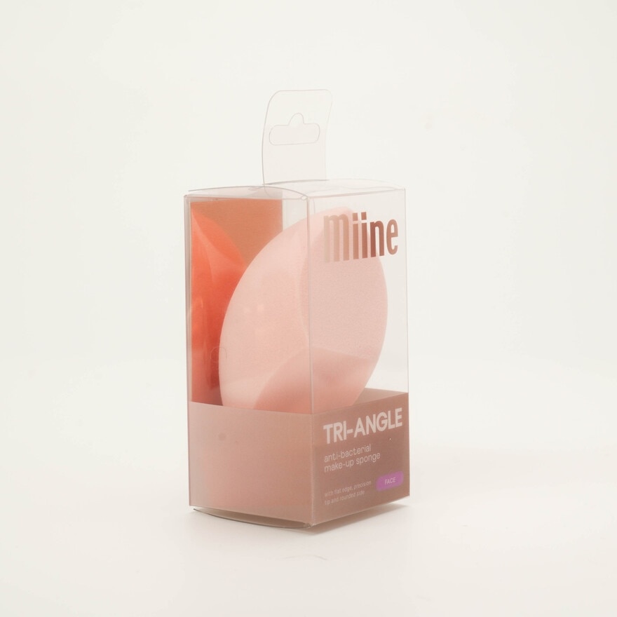 MIINE Tri Angle Anti Bacterial Make Up Sponge image