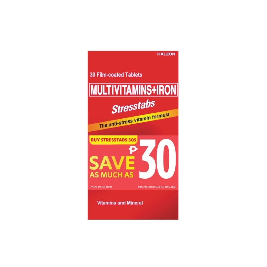 STRESSTABS 30s Film Coated Tablet Save P30 image