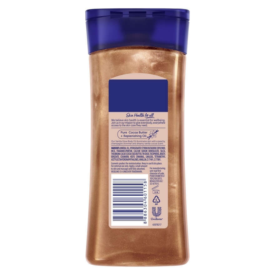 VASELINE Intensive Care Body Gel Oil Vanilla Glow 200ml image