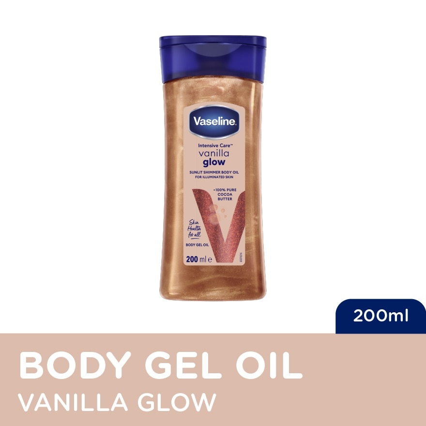 VASELINE Intensive Care Body Gel Oil Vanilla Glow 200ml image