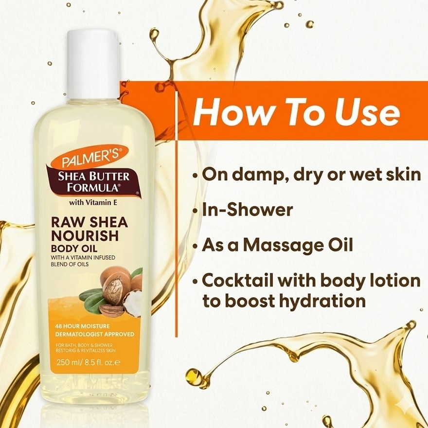 PALMERS Raw Shea Body Oil 250ml image