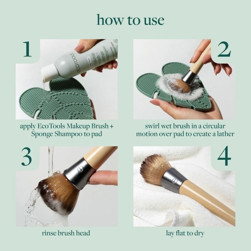 ECOTOOLS Makeup Brush Cleansing Pad 1 Pack image