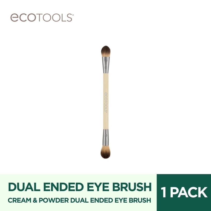 ECOTOOLS Cream and Powder Dual Ended Brush 1 Pack image