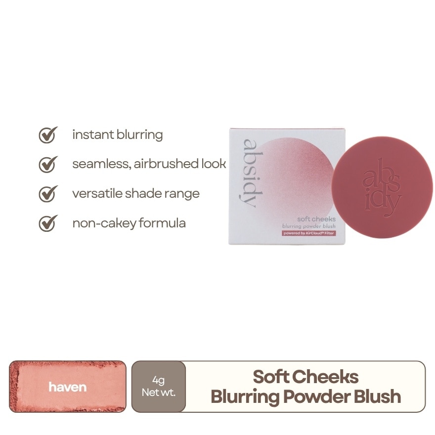 ABSIDY Soft Cheeks Blurring Powder Blush Haven 4g image