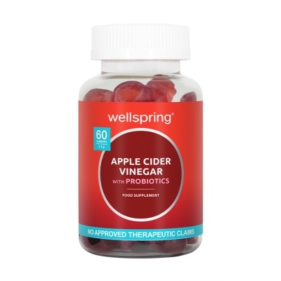 WELLSPRING - WELLSPRING Apple Cider Vinegar with Probiotics Gummies 60s image