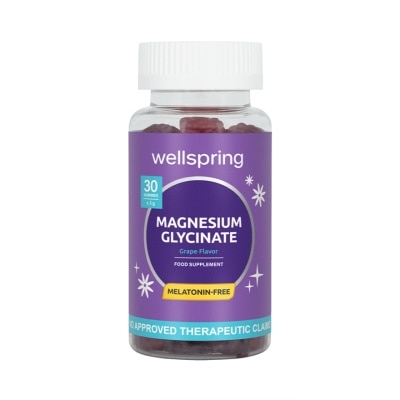 WELLSPRING - WELLSPRING Magnesium Glycinate Grape Flavor Gummies 30s image