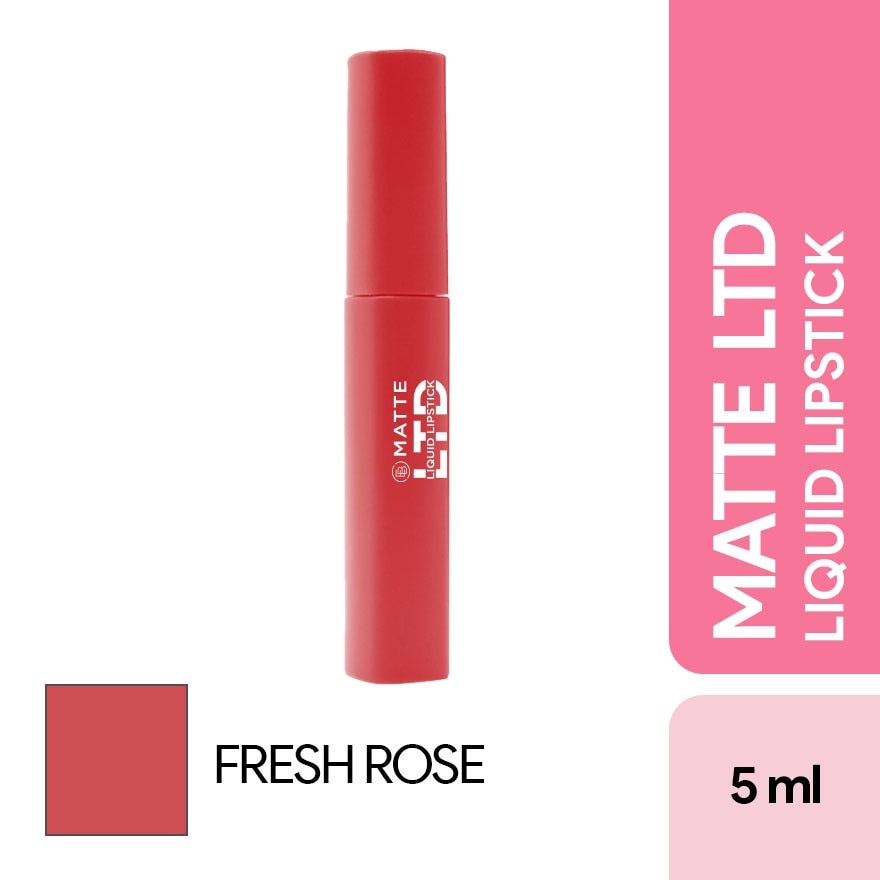 EVER BILENA Matte LTD Liquid Lipstick Fresh Rose 5ml image