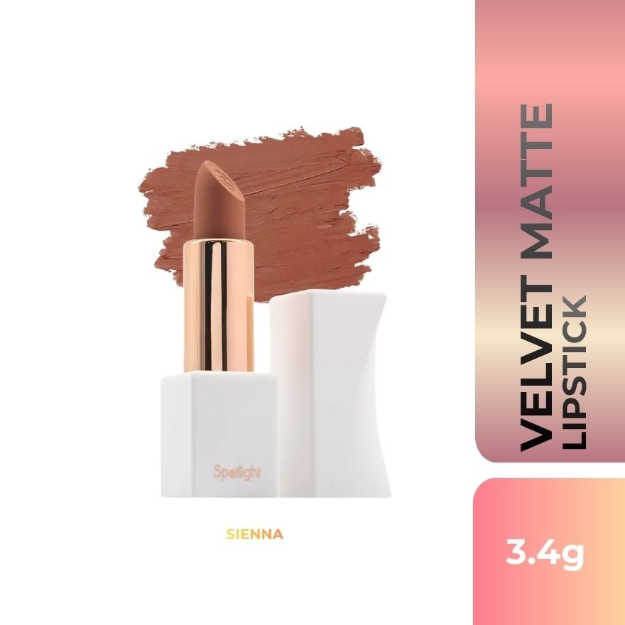 SPOTLIGHT Velvet Matte Lipstick Sienna 3.4g image