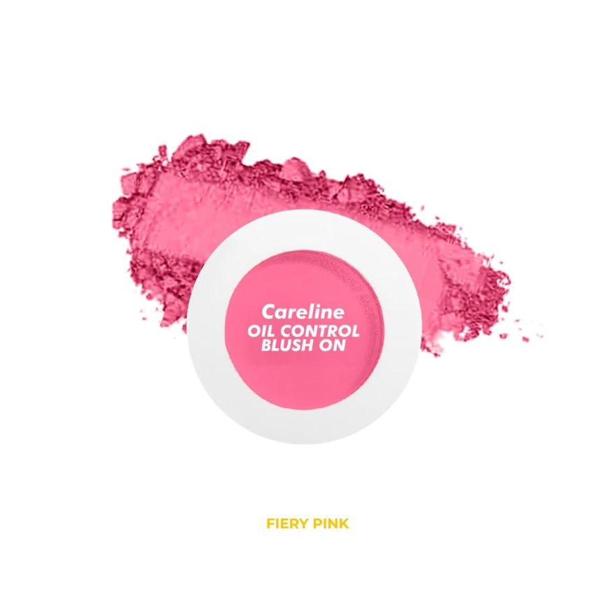 CARELINE Single Blush On Fiery Pink 3.5g image