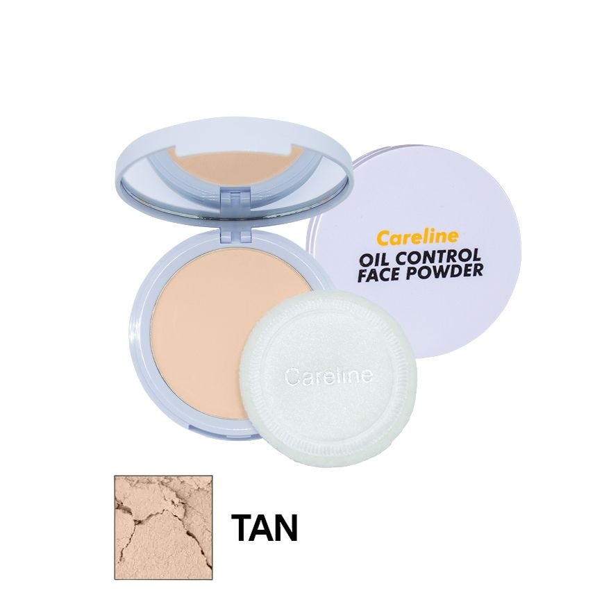 CARELINE Oil Control Face Powder 08 Tan 10g image