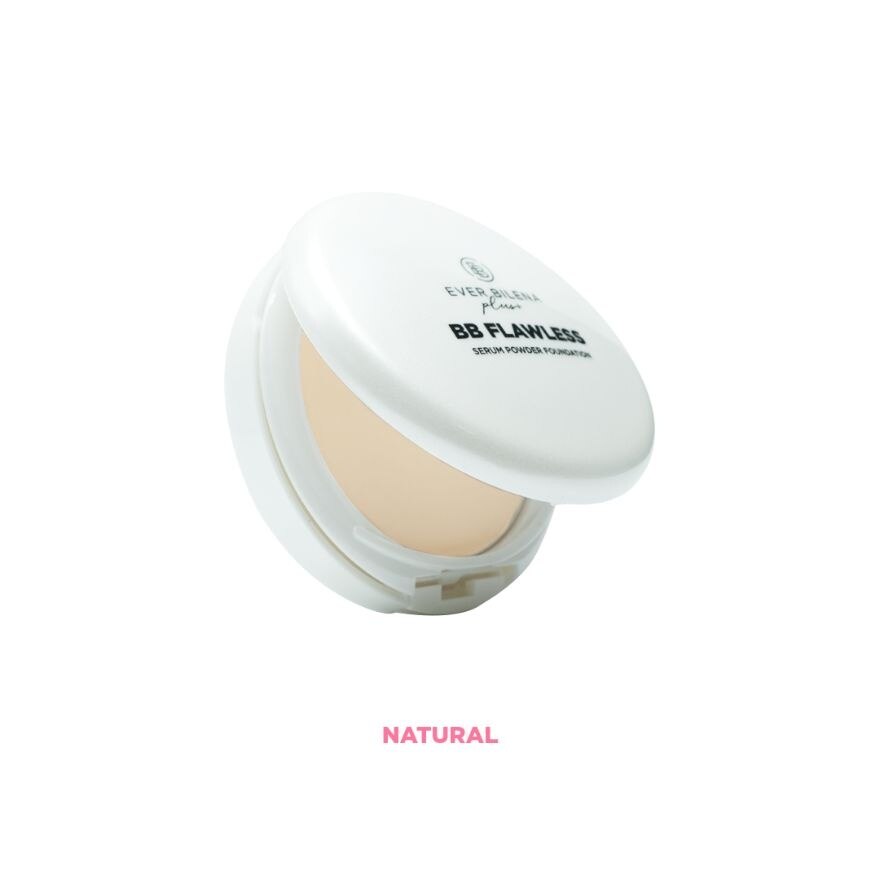 EVER BILENA Plus BB Flawless Serum Powder Foundation Matte Natural 8g image