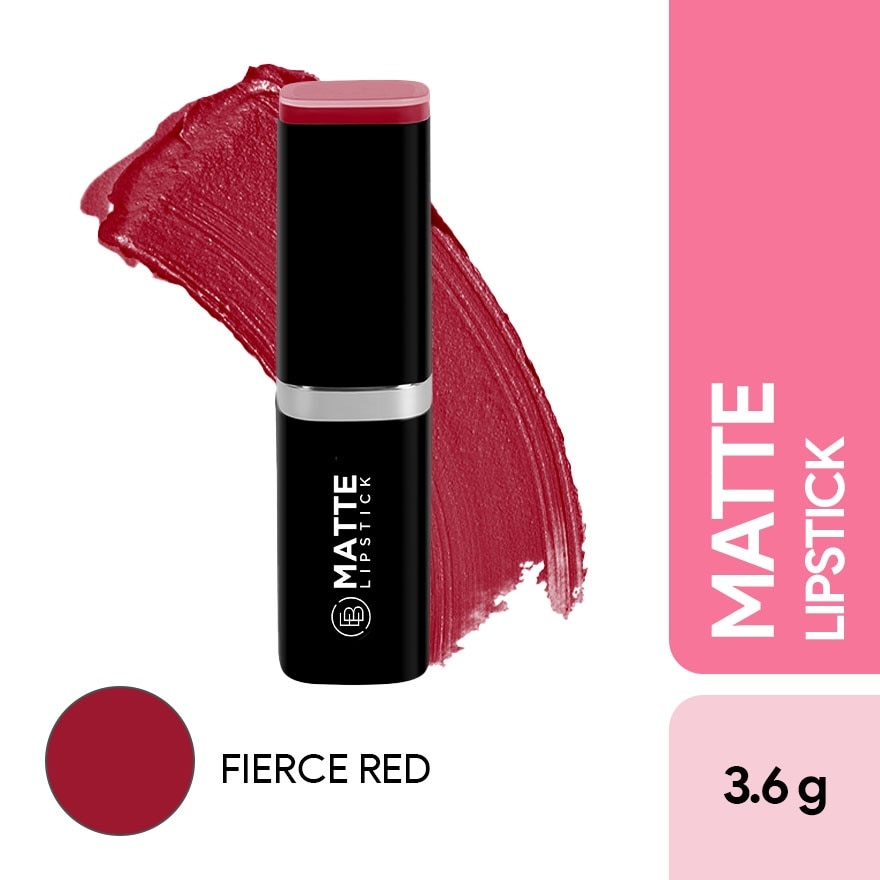 EVER BILENA Matte Lipstick Fierce Red 3.6g image