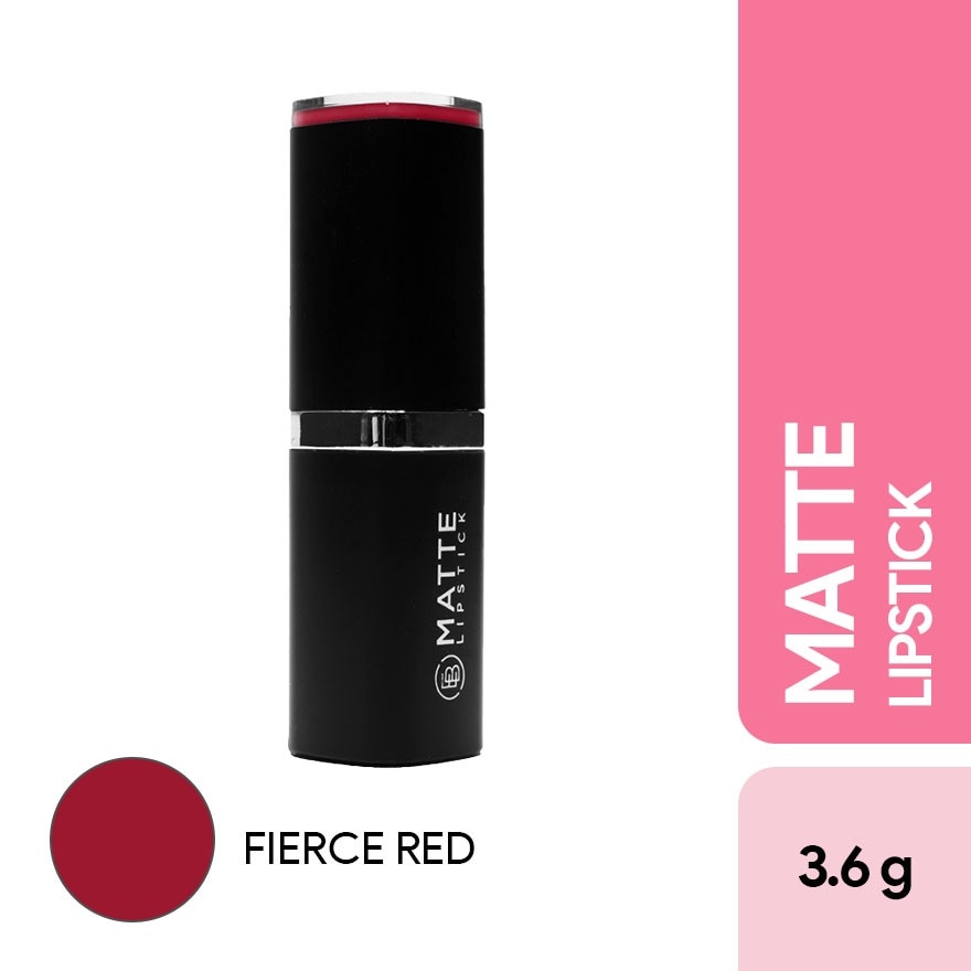 EVER BILENA Matte Lipstick Fierce Red 3.6g image
