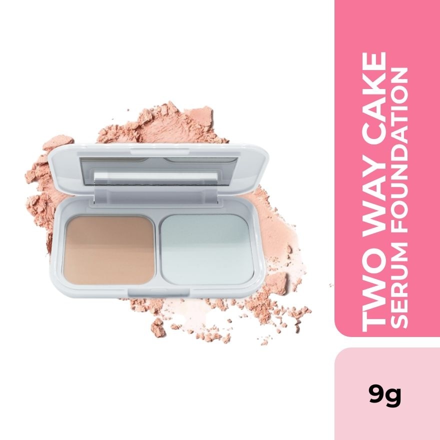 EVER BILENA Plus Two Way Cake Serum Foundation White Beige 9g image