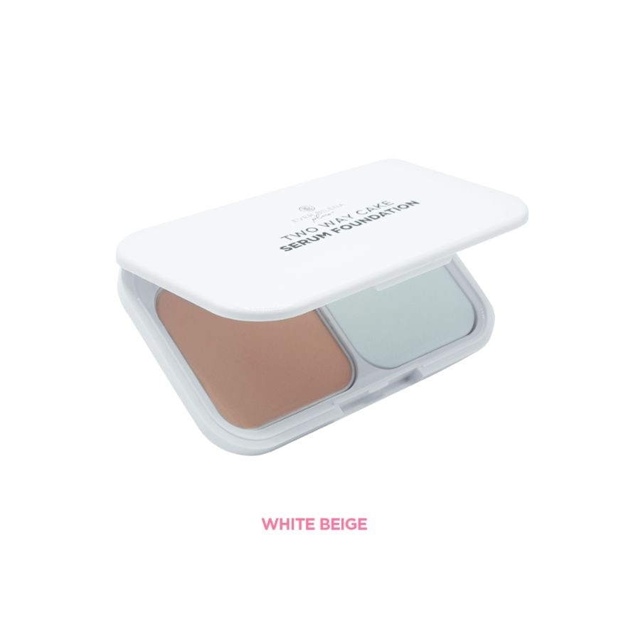 EVER BILENA Plus Two Way Cake Serum Foundation White Beige 9g image