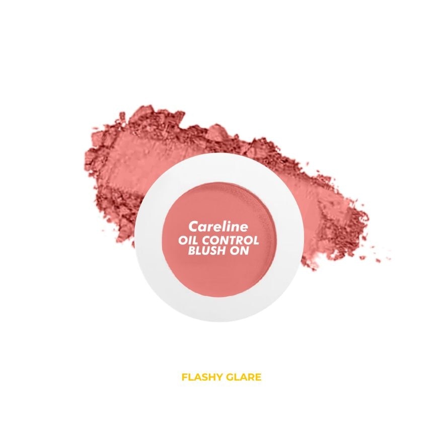 CARELINE Oil Control Single Blush On Flashy Glare 3.5g image