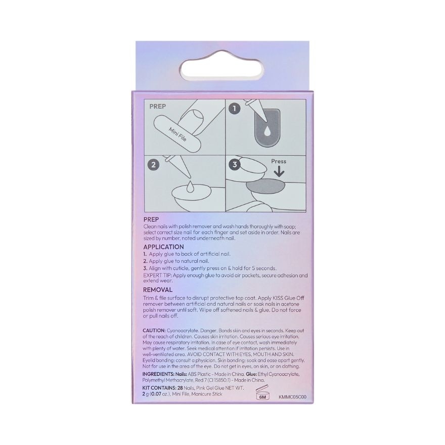 KISS Mystical Moment Nails KIN21X Private Party Glue On Nails 10g image