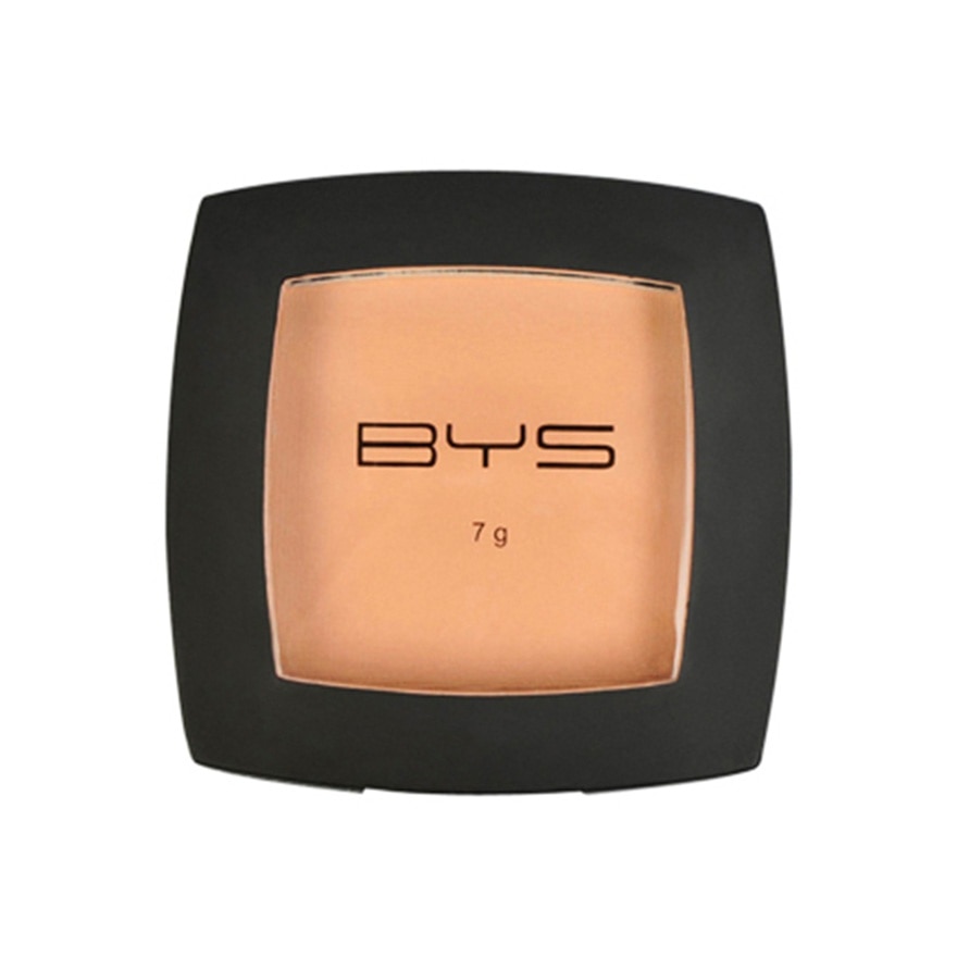 BYS Face Cosmetics Compact Powder 2 Layer with Sponge Dark 7g image
