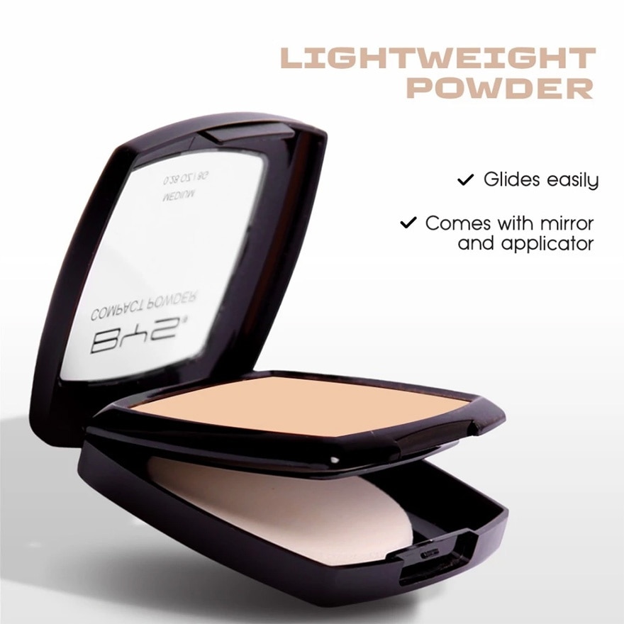 BYS Face Cosmetics Compact Powder 2 Layer with Sponge Light 7g image