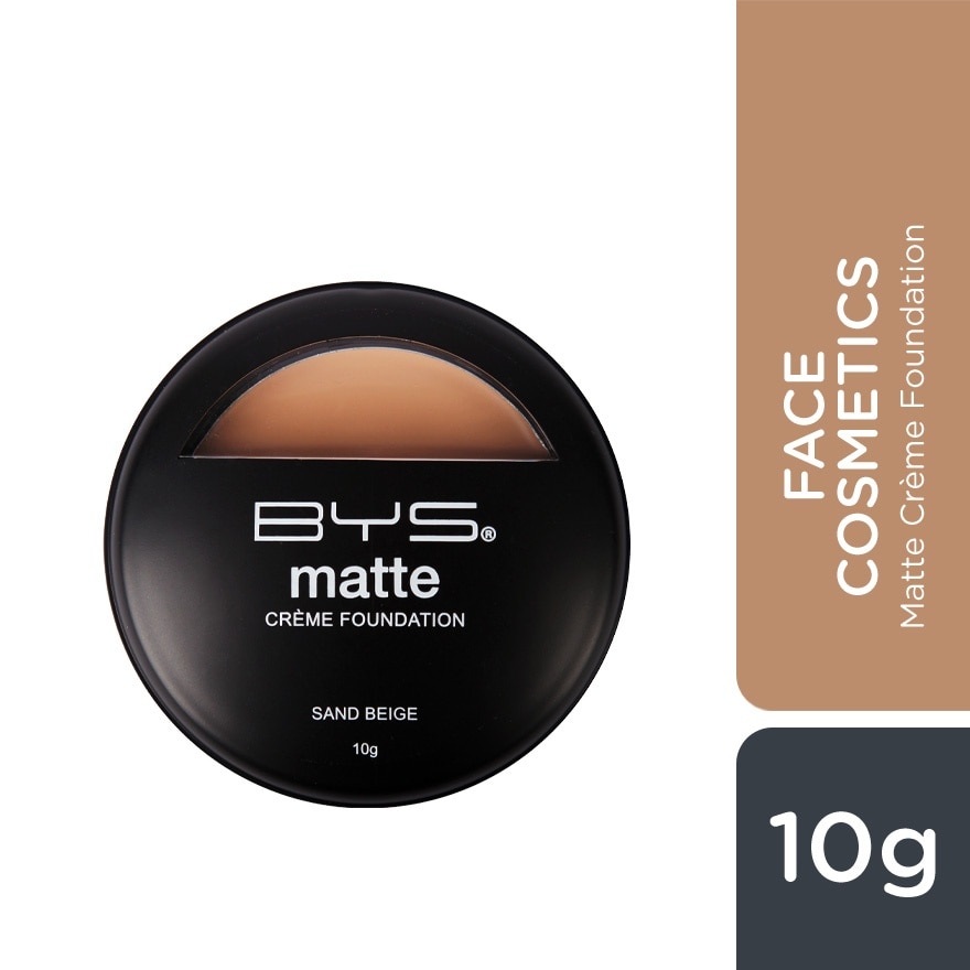 BYS Face Cosmetics Matte Crème Foundation Sand Beige 10g image