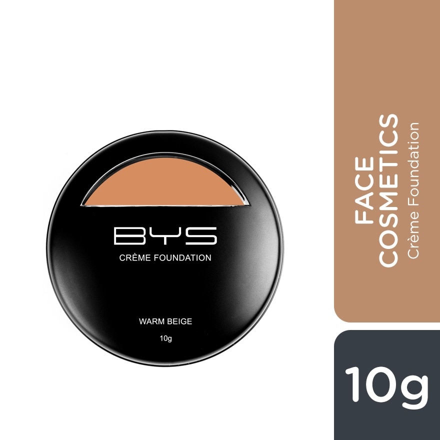 BYS Face Cosmetics Crème Foundation Warm Beige 10g image