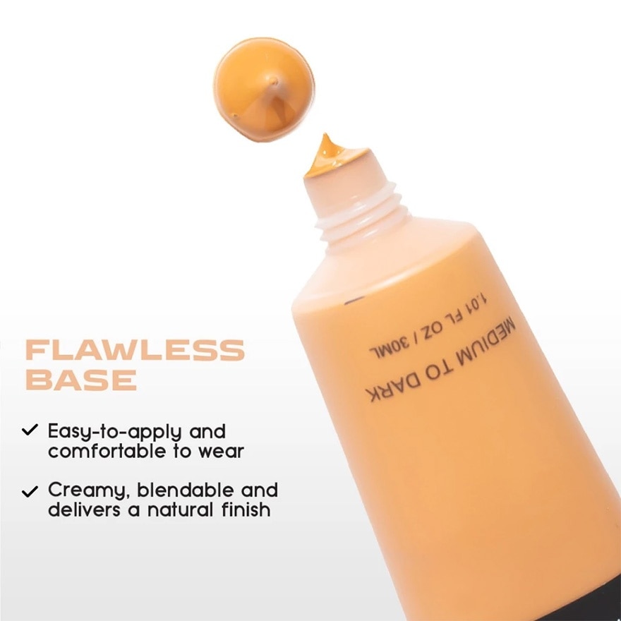 BYS Face Cosmetics Liquid Foundation Tube Light 30ml image
