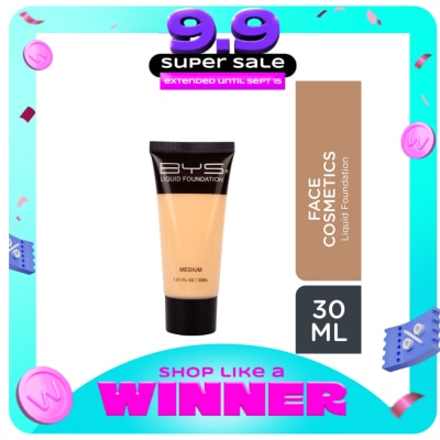 BYS - BYS Face Cosmetics Liquid Foundation Tube Medium 30ml image