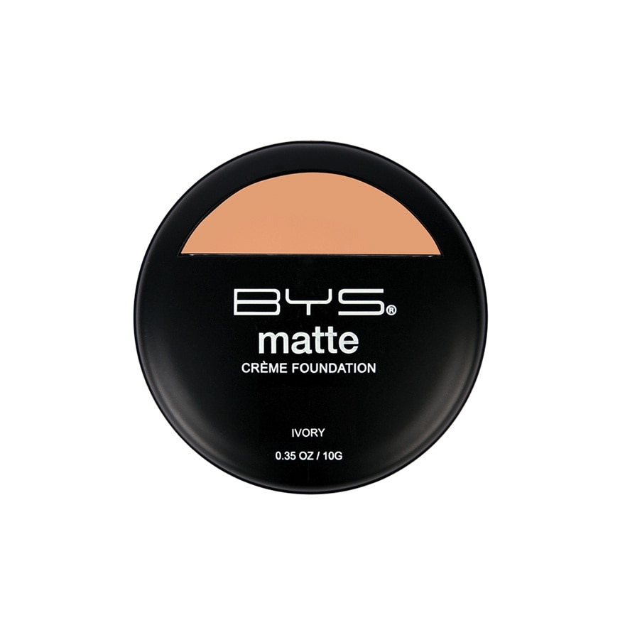 BYS Face Cosmetics Matte Crème Foundation Ivory 10g image