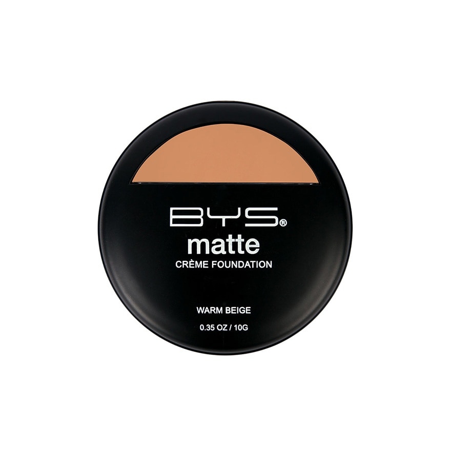 BYS Face Cosmetics Matte Crème Foundation Warm Beige 10g image