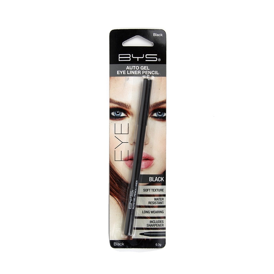 BYS Face Cosmetics Auto Gel Eyeliner Pencil Black 3g image