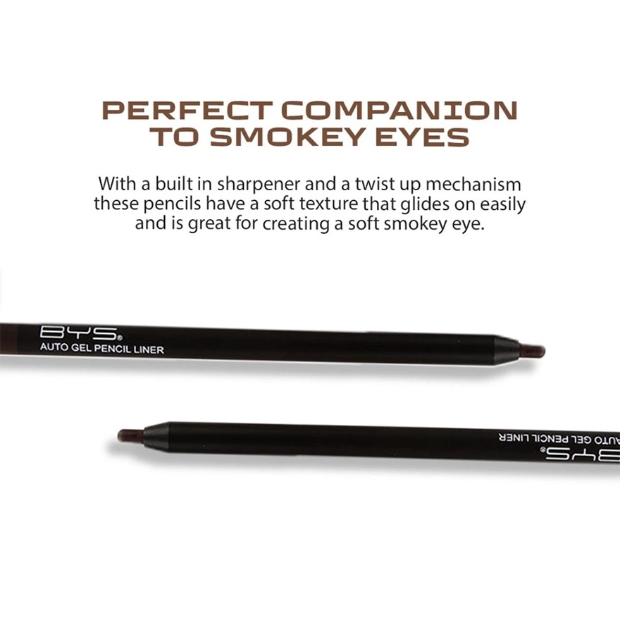 BYS Face Cosmetics Auto Gel Eyeliner Pencil Black 3g image