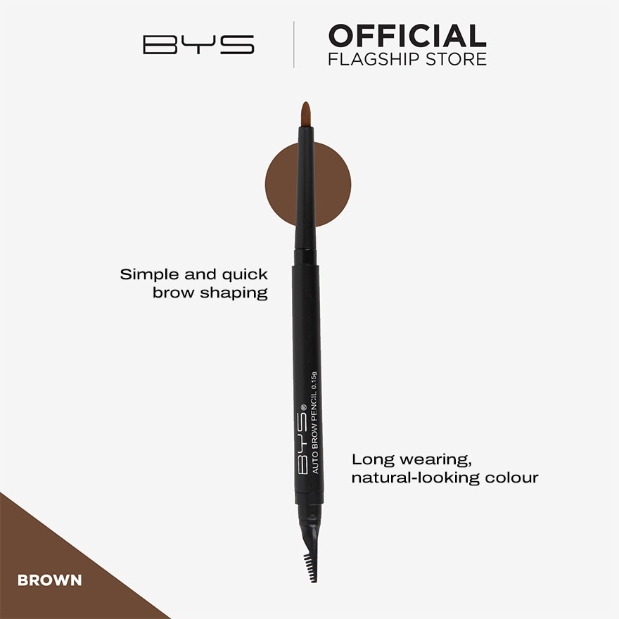 BYS Face Cosmetics Auto Brow Pencil Brown 15g image