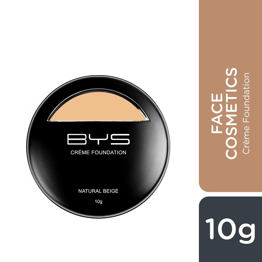 BYS Face Cosmetics Crème Foundation Natural Beige 10g image